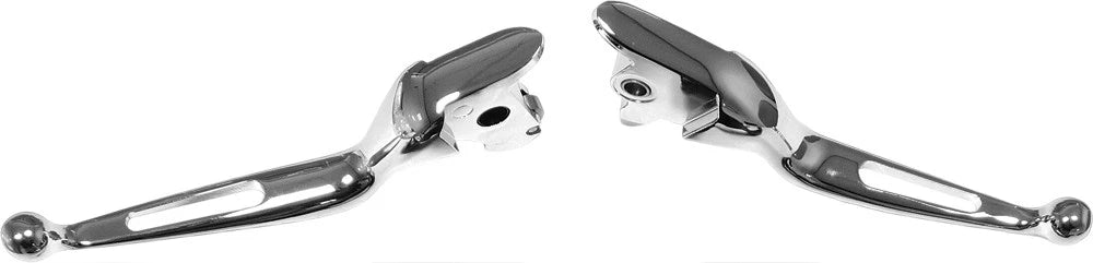HARDDRIVE Vortex Chrome Brake & Clutch Levers for Harley-Davidso N FLRT FLHT FLTR