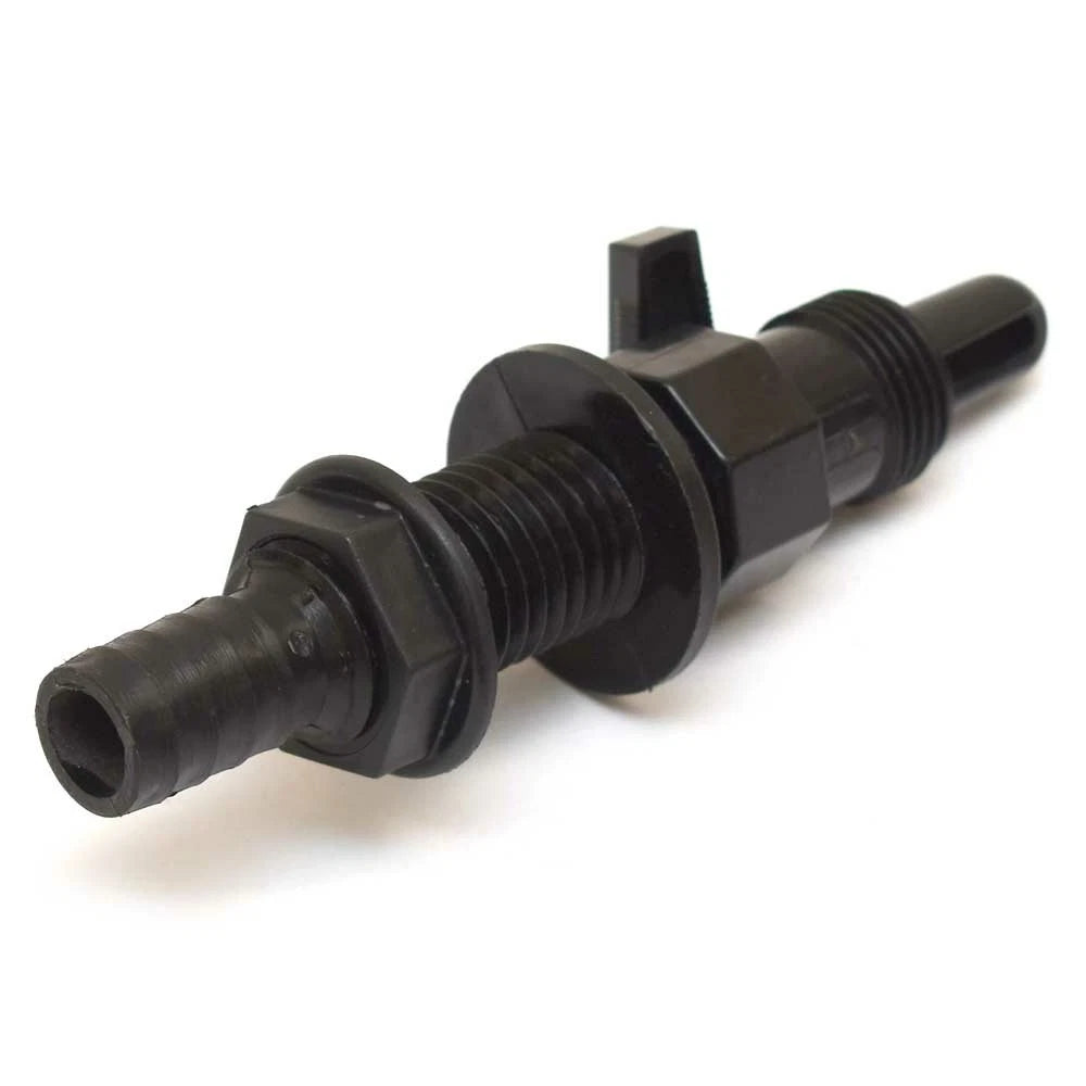 TH Marine Boat Aerator Spray Head AHV-1 - Lowe 3/4 Inch Black with Valve