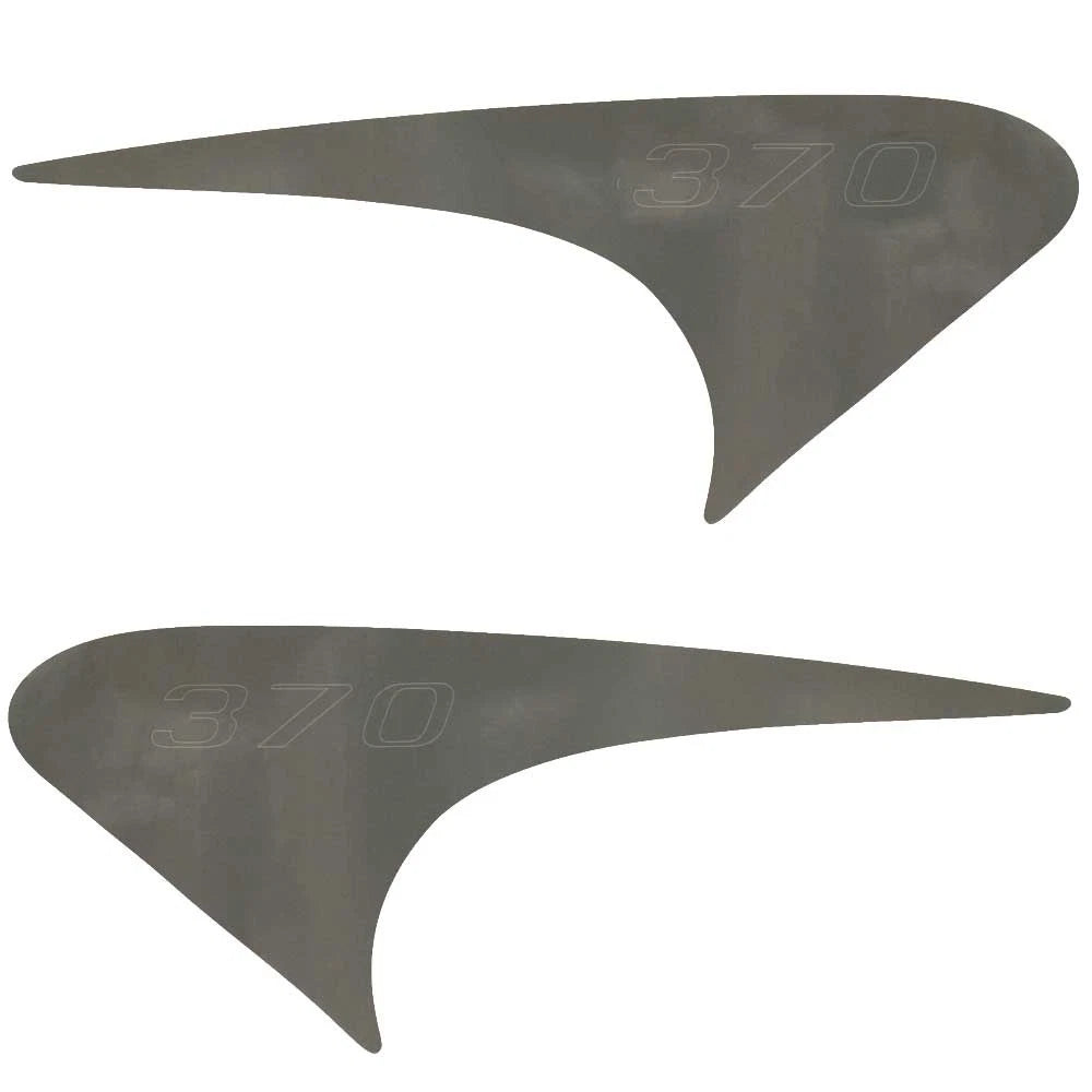 Chaparral Boat Decal Stickers - 370 Signature Silver (set of 2)