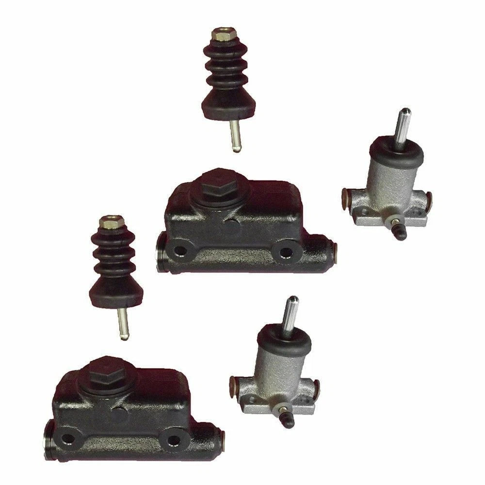 3186482M91 2 Pack: Brake Master & Slave Cylinder Kit Fits Massey Ferguson