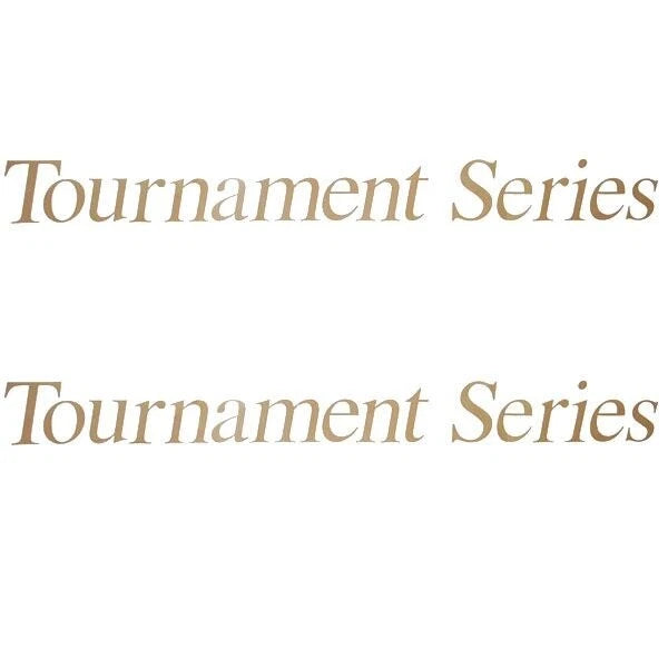 Crestliner Tournament Series Gold Vinyl Boat Decal Pair