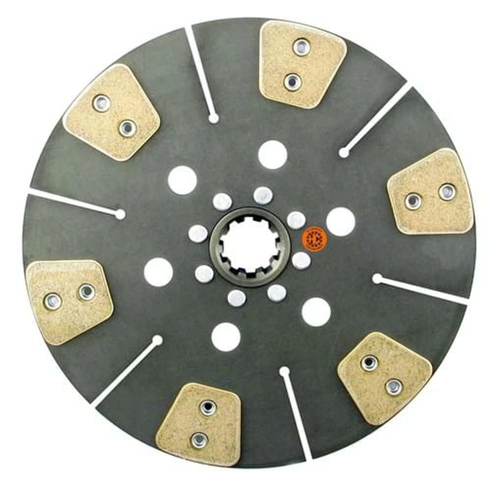 FE550DA 13" Transmission Disc, 6 Pad, with 1-3/4" 10 Spline Hub - Fits Holland