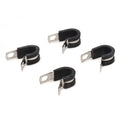 Boat Hose Cable Clamps - 1/2 Inch Cushioned Loop Stainless (set of 4)
