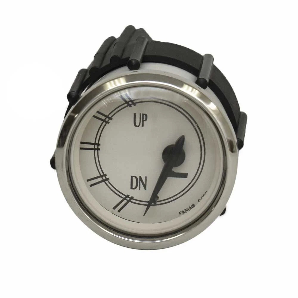 Faria Boat Trim Gauge GBC036A - Evinrude Johnson 2 Inch Silver Cream