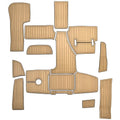 Cobalt 2017 R30 Boat Non-Skid Cockpit Mats 403841 - Snap-It Brown (kit)