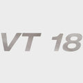 Crestliner Boat Decal 2281002 - VT 18 Metallic Silver 6 5/8 Inch