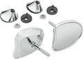 HARDDRIVE Tapered Fairing Mirrors Chrome for Harley Davidson 2014-2017 Ultra