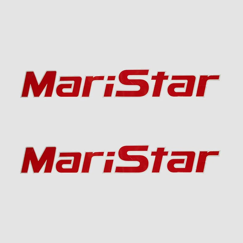 MasterCraft Boat Emblem Decal Stickers 758300 - OEM MariStar Red (pair)