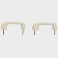 Tracker Boat Grab Rail Handles - 7 1/8 Inch Slanted Off White (pair)