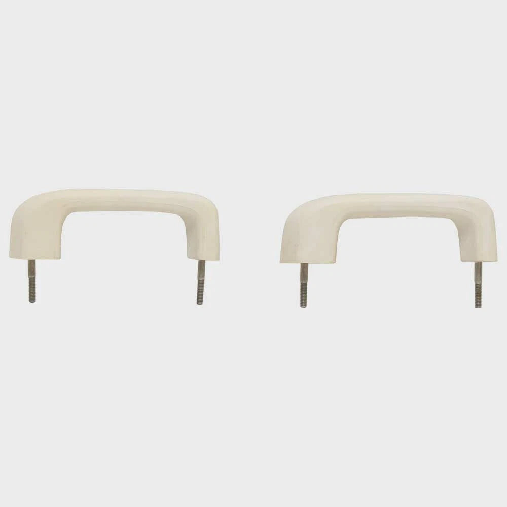 Tracker Boat Grab Rail Handles - 7 1/8 Inch Slanted Off White (pair)