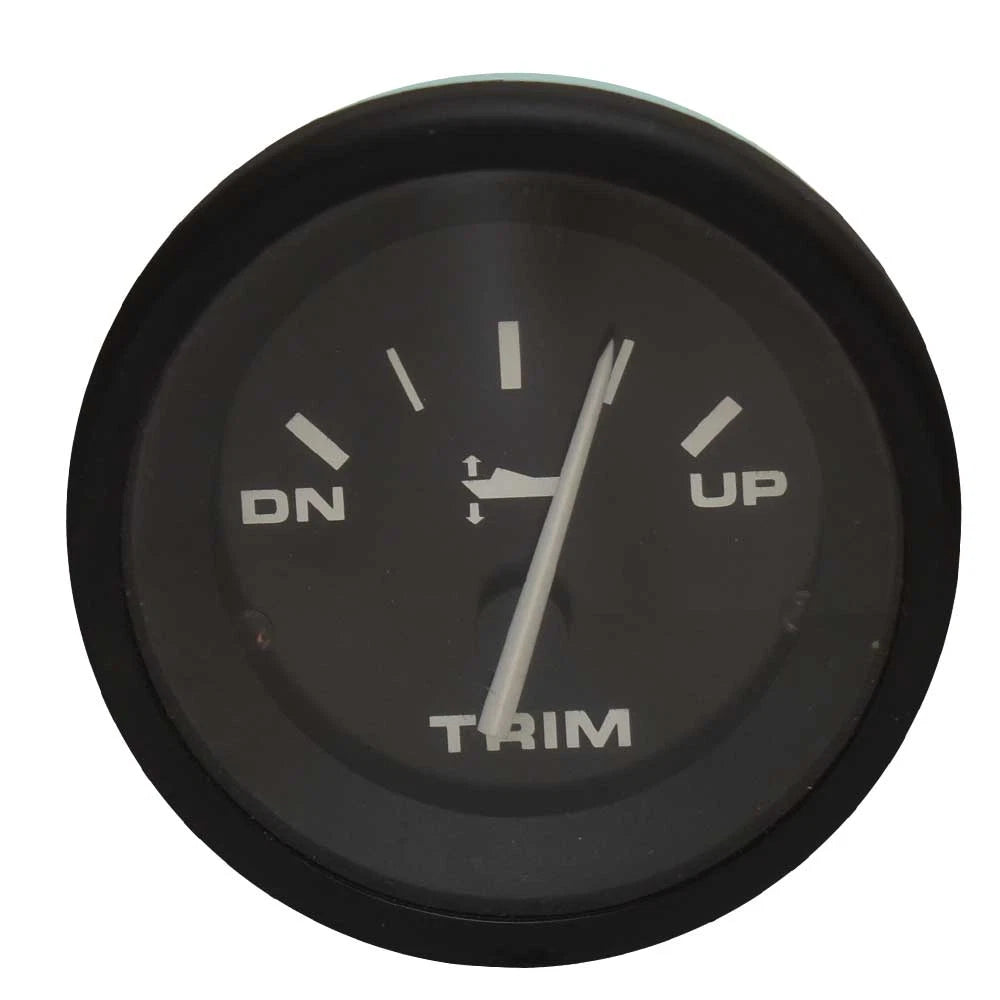 Teleflex Boat Trim Gauge 59647 - Hurricane Black 2 Inch Yamaha