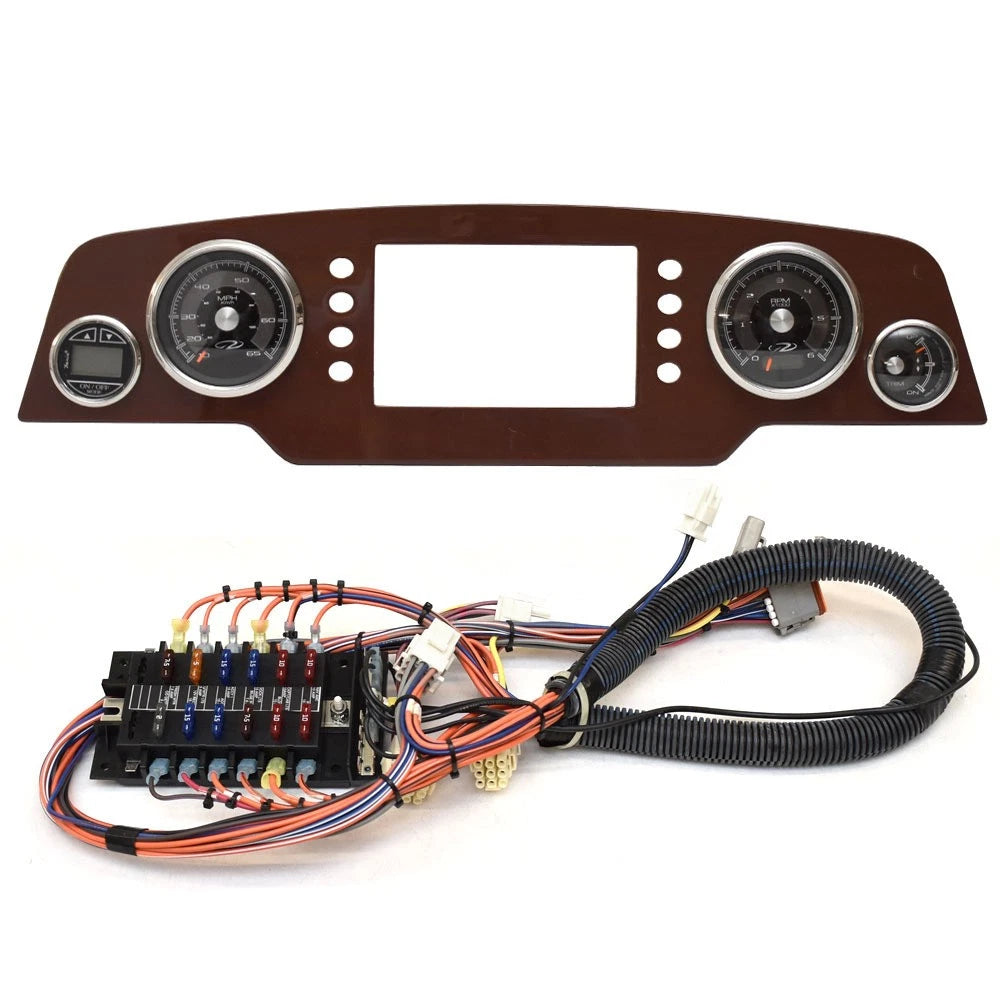 Regal Boat Dash Gauge Panel 201227 - with Fuse Block Faria Aluminum