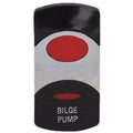 Boat Actuator Rocker Switch Cover - BILGE PUMP Lighted Red
