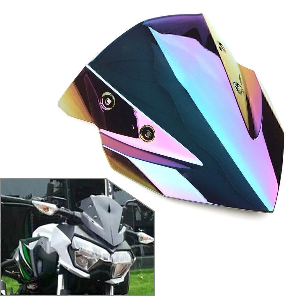 Deep-Iridium Motorcycle Windshield Windscreen for Kawasaki Z400 2018-2022 2021