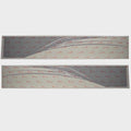 Lowe SD224 Boat Hull Graphic Decal 2249152 - Black Silver (set of 2)