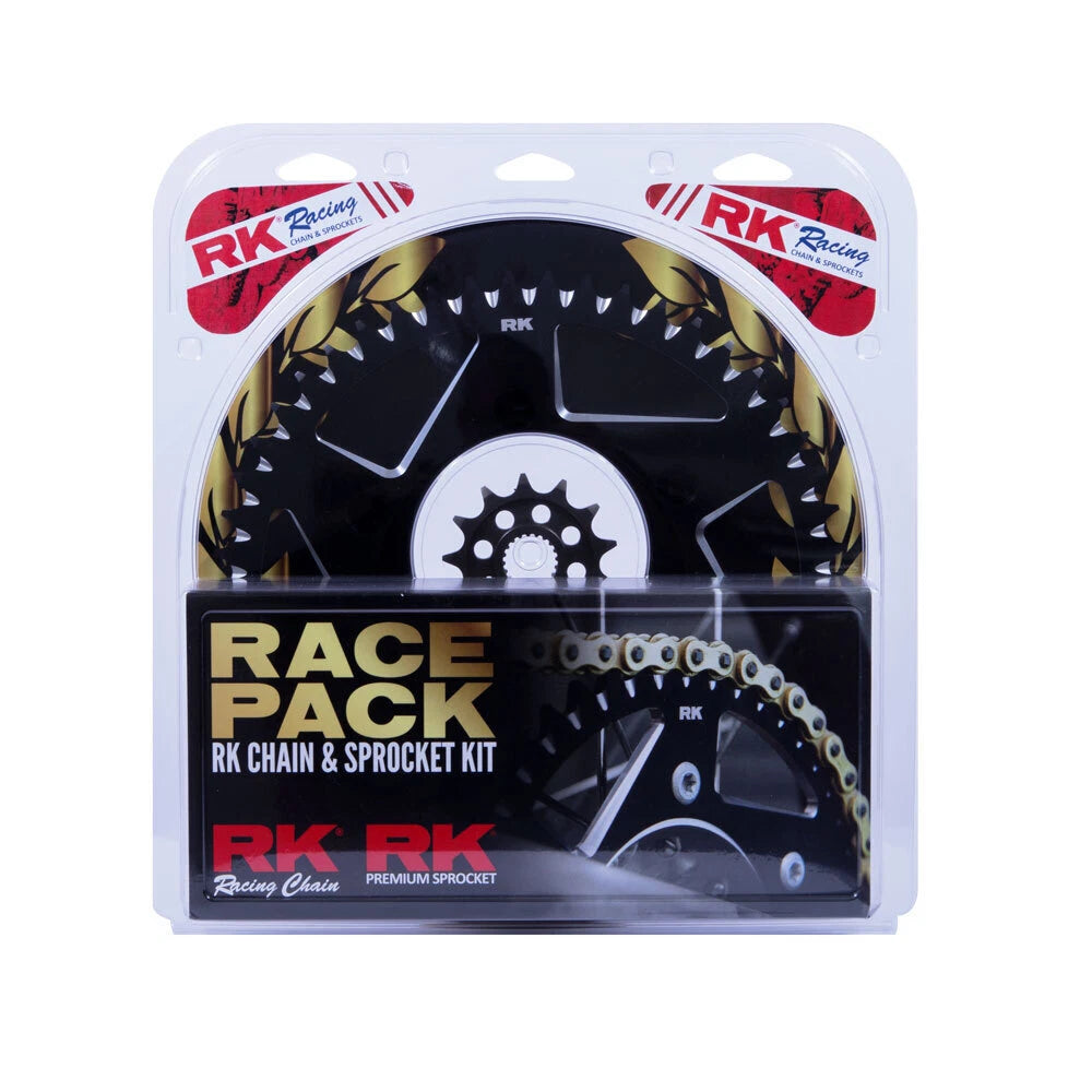 RK Chain Sprocket Kit Race Pack for Suzuki RMZ450 2013-2020 13/50 Gold/Black