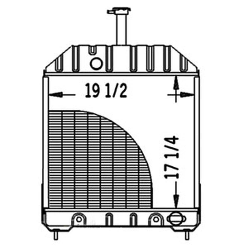 219866 Radiator - 17 1/2 X 19 3/4 X 2 11/16 Fits Ford/ Holland