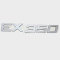 Rinker Boat Raised Decal 2190197 - EX 350 Silver 12 1/2 X 1 3/4 Inch