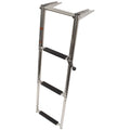 JIF Boat Telescoping Ladder EQB3 - 3-Step 34 Inch Stainless Steel