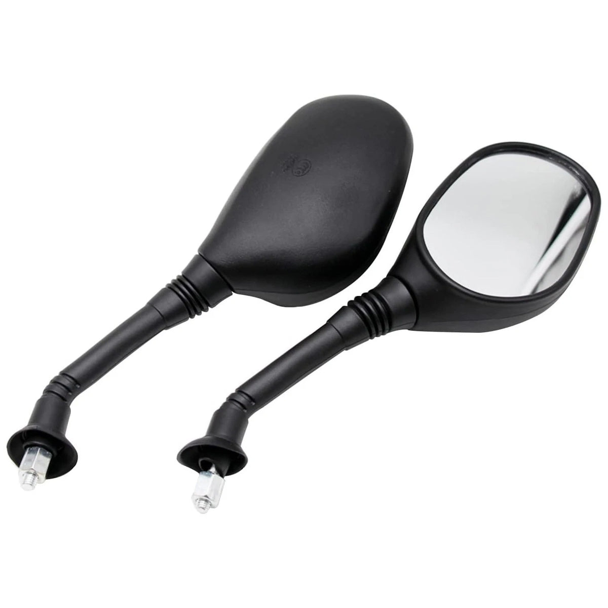 Pair 8mm M8 Universual Motorcycle Mirror Scooter E-Bike Rearview Side Mirrors