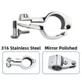316 Stainless Steel 22/25/30/32mm Fitting Boat for Bimini Top Hinged for Marine