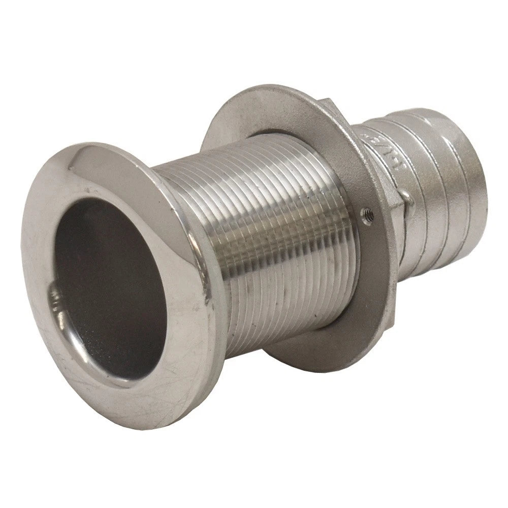 Chaparral Boat Thru Hull Fitting 47.00014 - 1 1/2 Inch Barbed SS