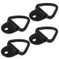 (4) 1/4" Steel D- Ring Truck Trailer ATV Strap Clip Max 2,400 Lbs Surface Mount