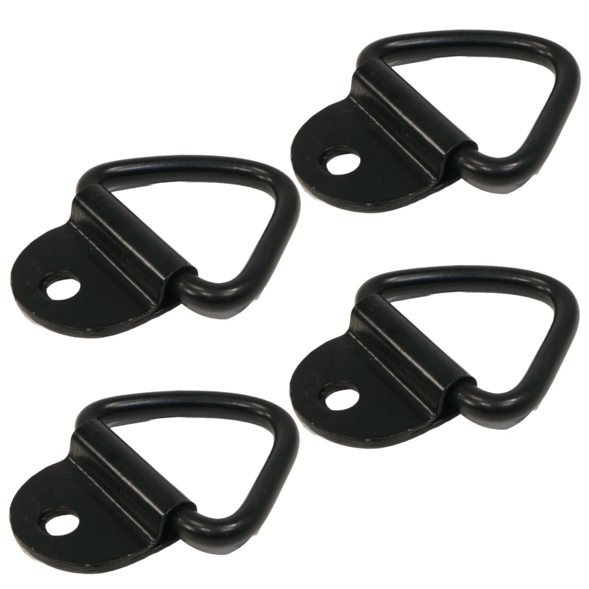(4) 1/4" Steel D- Ring Truck Trailer ATV Strap Clip Max 2,400 Lbs Surface Mount