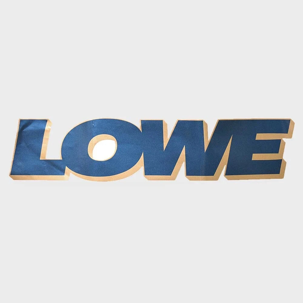 Lowe Boat Decal 1823540 - Blue Yellow Logo Sticker