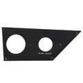 Bass CAT Boat Blank Outlet/Gauge Panel - 8 3/4 X 3 3/4 Inch
