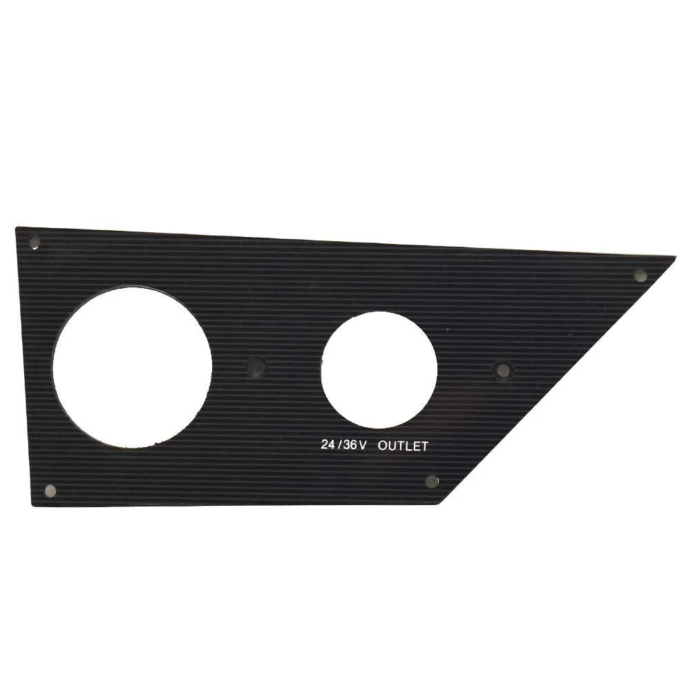 Bass CAT Boat Blank Outlet/Gauge Panel - 8 3/4 X 3 3/4 Inch