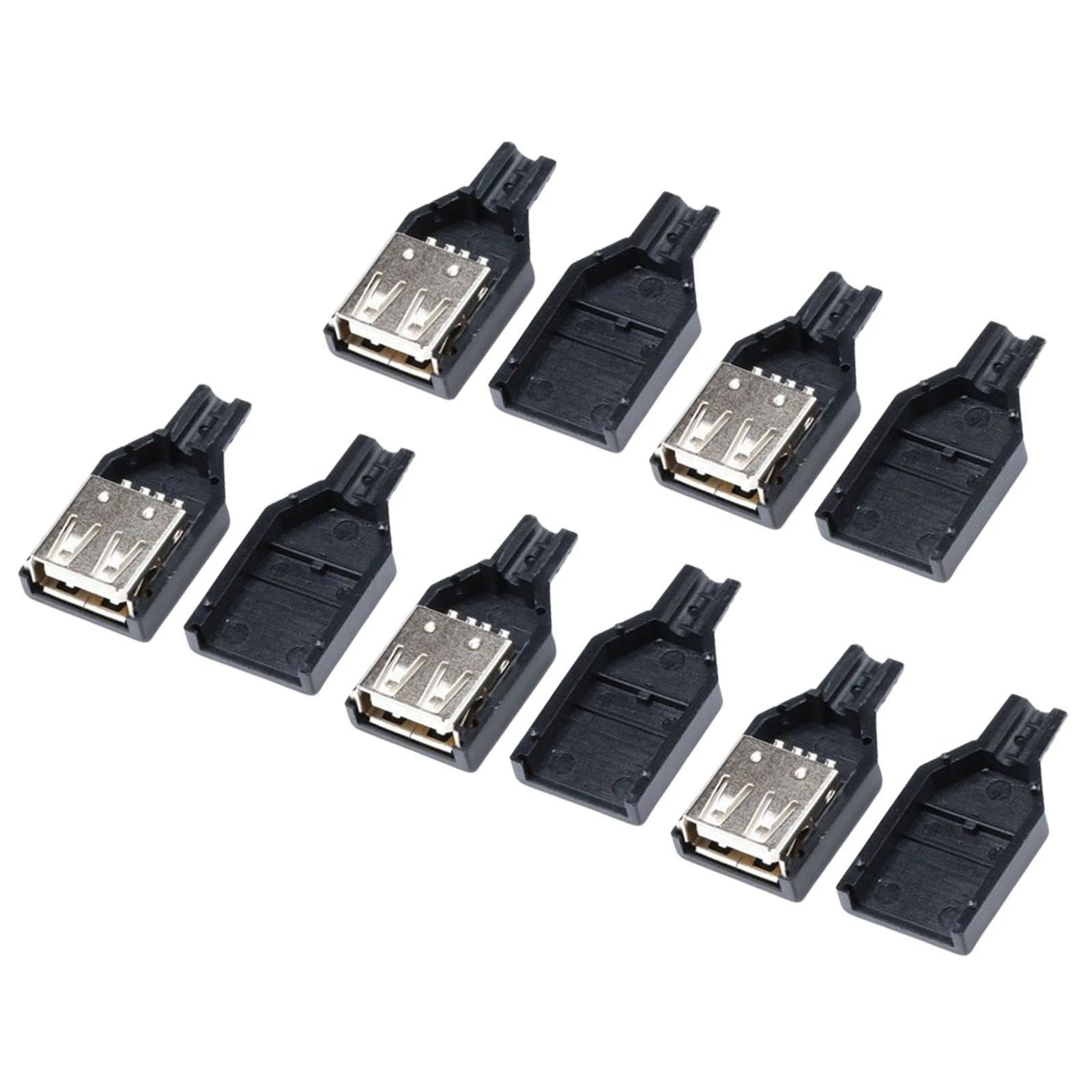 Accessories Supplies USB Female Socket Connector Shell USB 2.0 5V Mobile