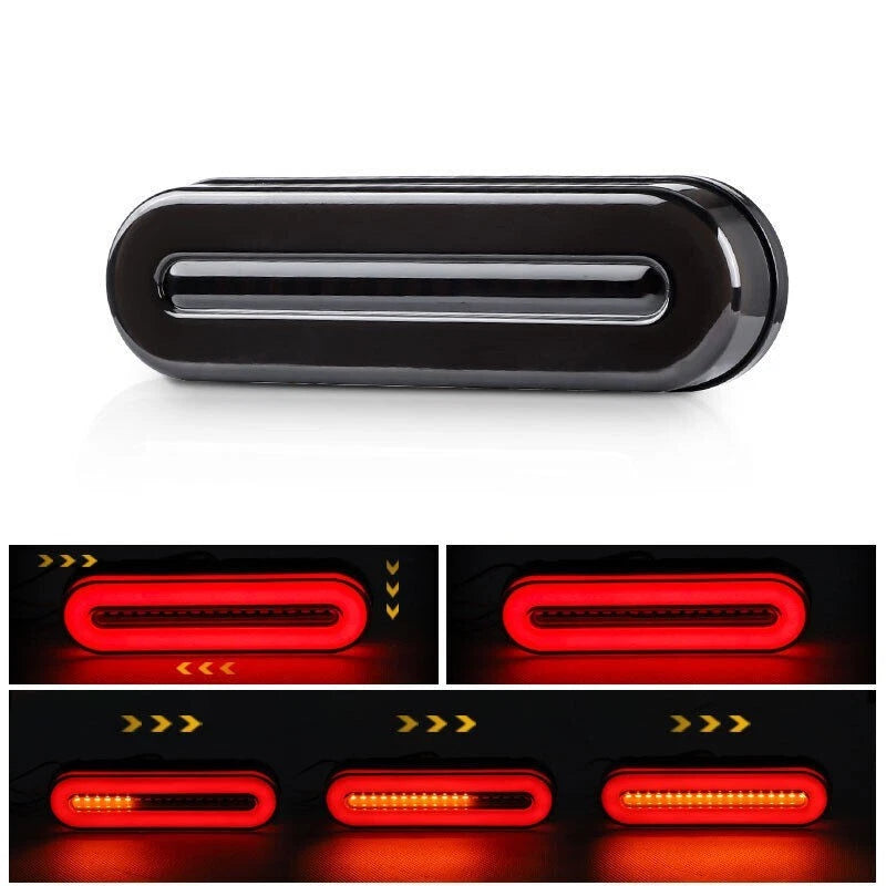 Motorcycle LED Running Brake Stop Turn Signal Tail Light Bar Flowing for ATV UTV