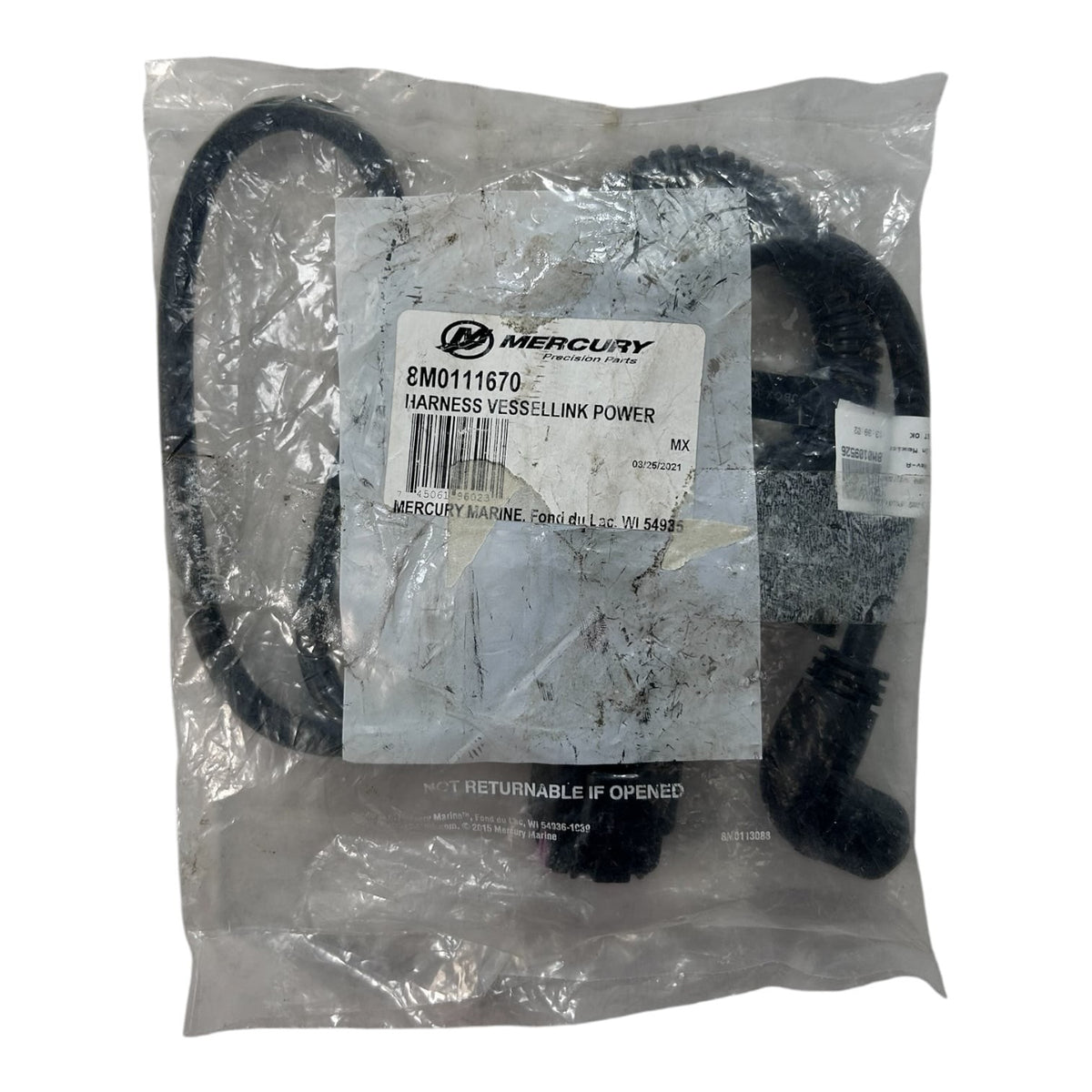 Mercury Marine Vessel View Link Power Harness 8M0111670, OEM