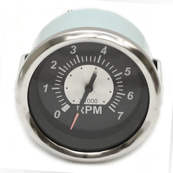 Teleflex Boat Tachometer Gauge 67363F - Sterling Black Series