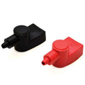Boat Battery Terminal Covers - 4 Inch Red Black (set of 2)