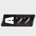 Axis Boat Raised Decal 5974647 - A22 Black Silver 5 1/2 X 2 Inch 2019