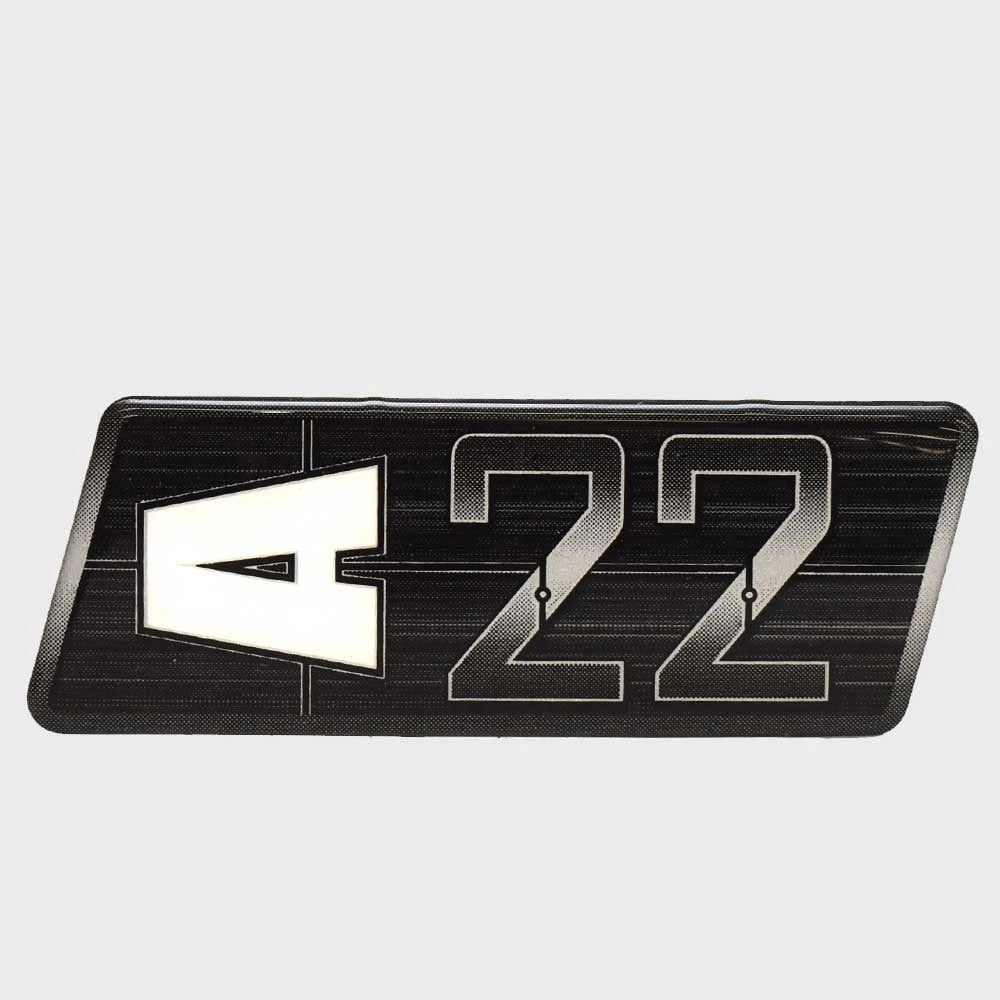 Axis Boat Raised Decal 5974647 - A22 Black Silver 5 1/2 X 2 Inch 2019