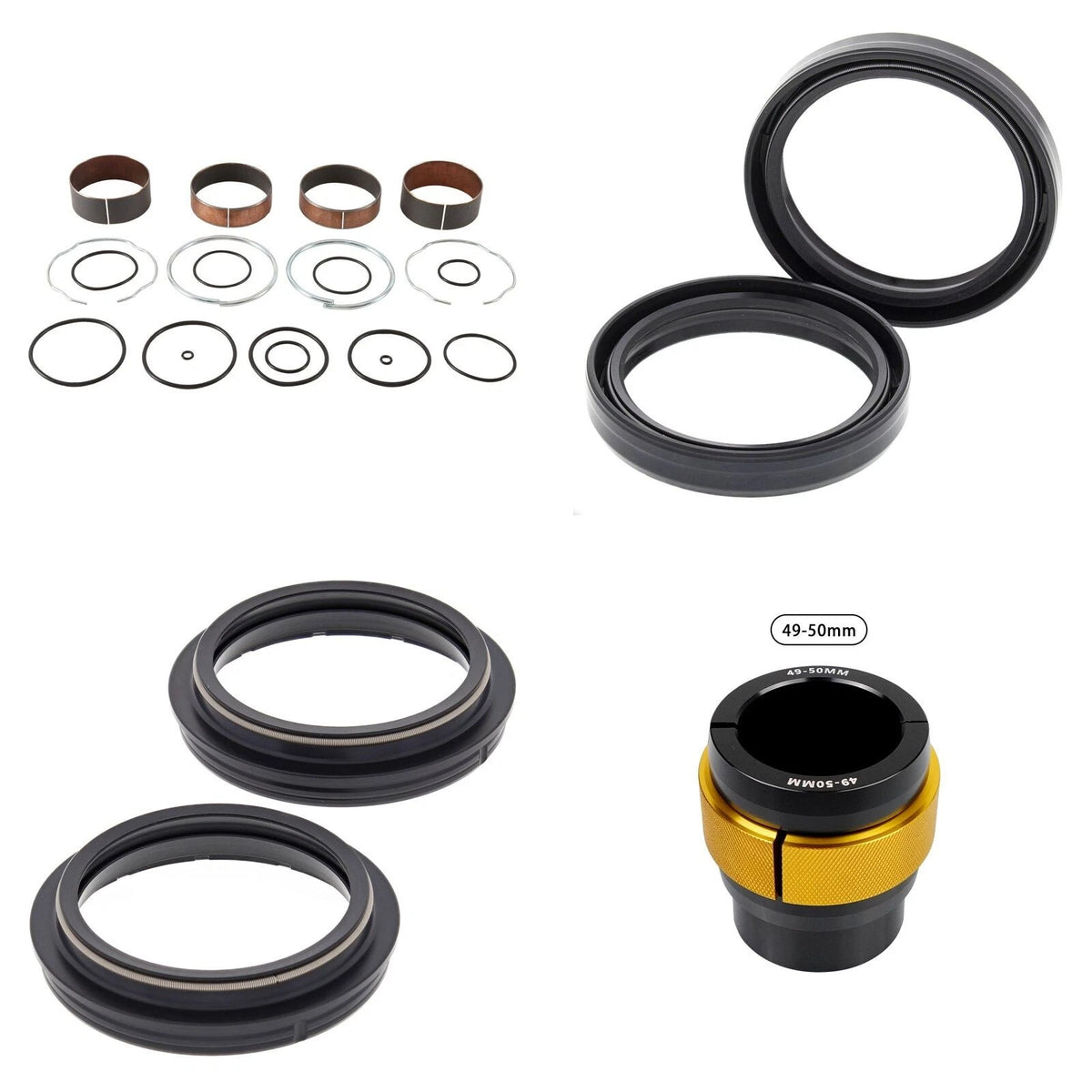 Complete Front Fork Rebuild Kit for Honda CRF450L 2019-2020 with Driver