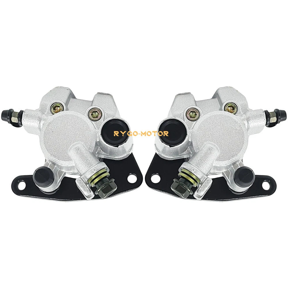 Front Brake Calipers & Pads for Yamaha ATV Big Bear 400 YFM400 YFM400F 2000-2012