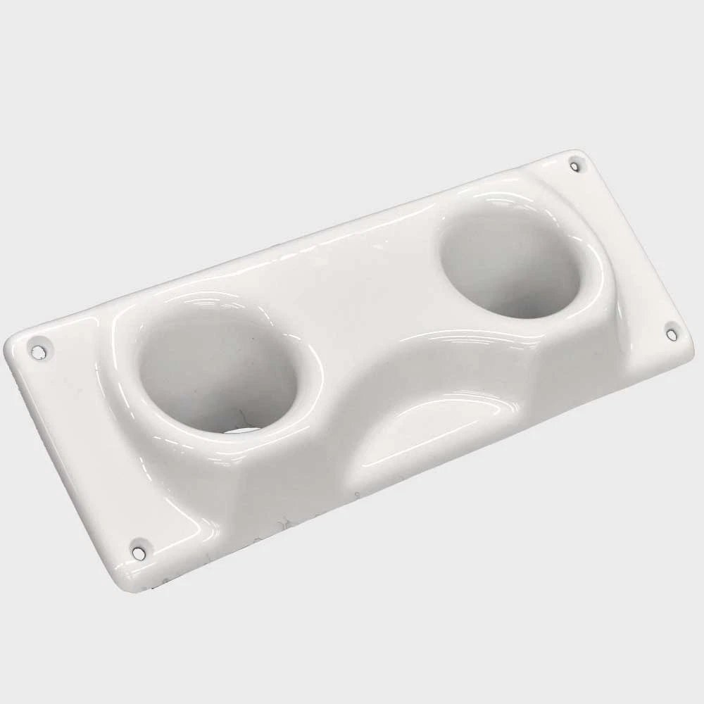 Boat Vent Panel 687-1109540 - Dual 10 X 3 5/8 Inch Off White Plastic