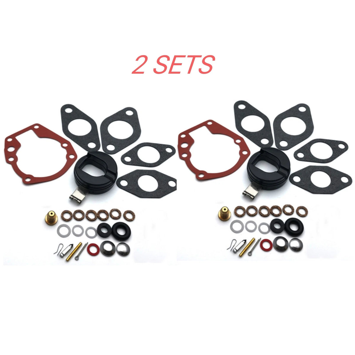 2X Carb Repair Kit with Float for Johnson Evinrude 398532 SIE 18-7043 2hp/3hp/4hp
