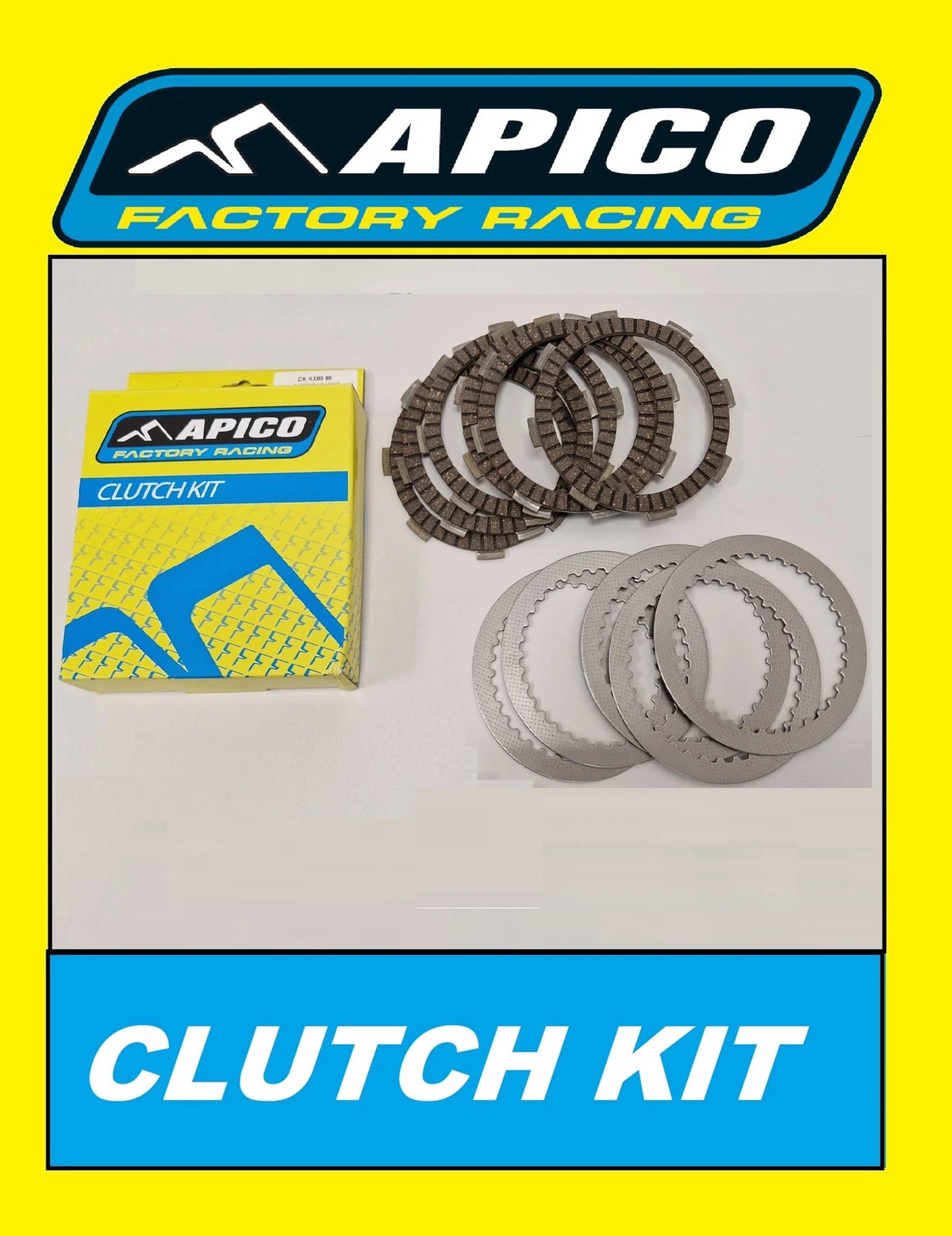 Apico Clutch Kit Steel Replacement Clutch Plate Kit for KTM 125 XC-W 19