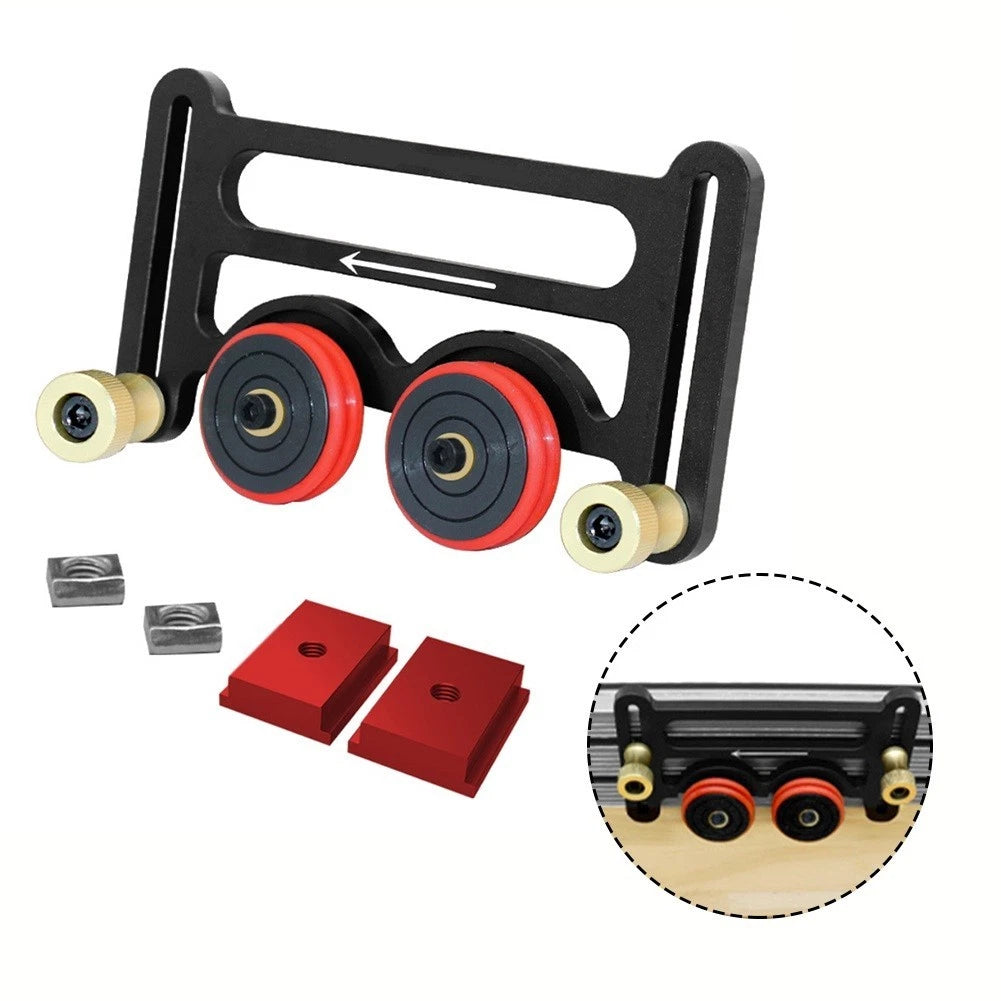 Aluminium Pressing Feeder Profile Fence Woodworking Router Table Pushing Tool