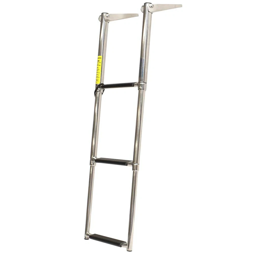 Garelick Boat Telescoping Ladder 19616-24 - 3-Step Stainless Steel