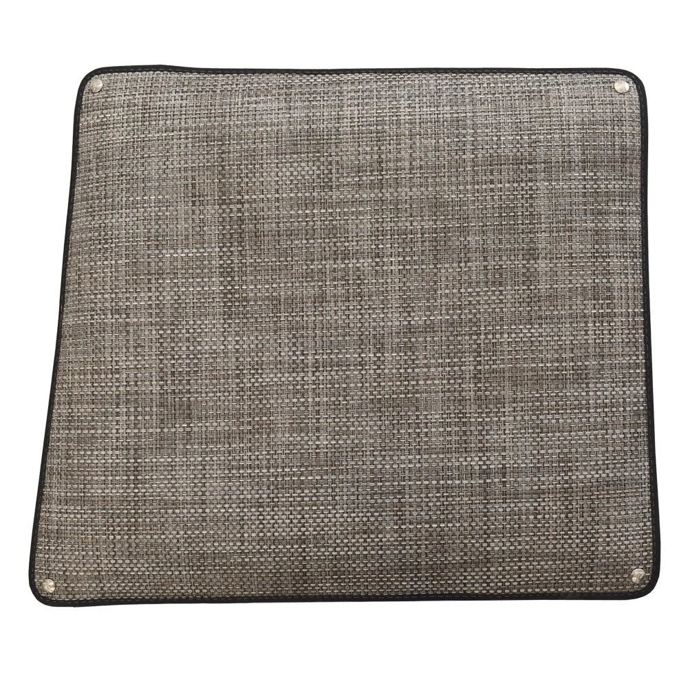 Cobalt Boat Snap-In Deck Mat 407477 - Silver Woven Vinyl