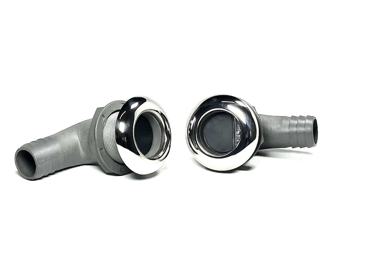 Marine Town 9305460, Stalon Scupper, 90 Degree, SS Face, 2 Pack,, OEM