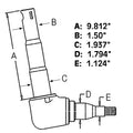 Spindle C5NN3106E Fits Ford Holland 3000
