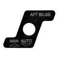 MasterCraft Boat Switch Plate - Aluminum Aft Bilge Manual Auto Panel