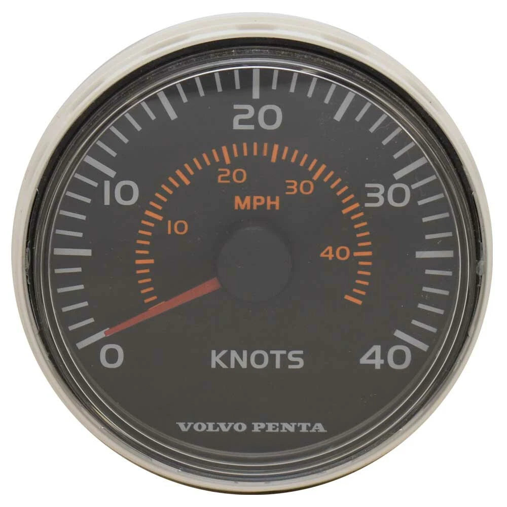 Volvo Penta Boat Speedometer Gauge VP874917 - Black 3 1/4 Inch